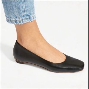 NWOT Everlane 90s Square toe Flats 9.5